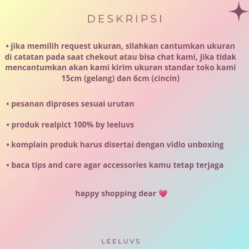 Product Introduction of GELANG MANIK TSABELLE/ BEADS BRACELETS BY LEELUVS 1