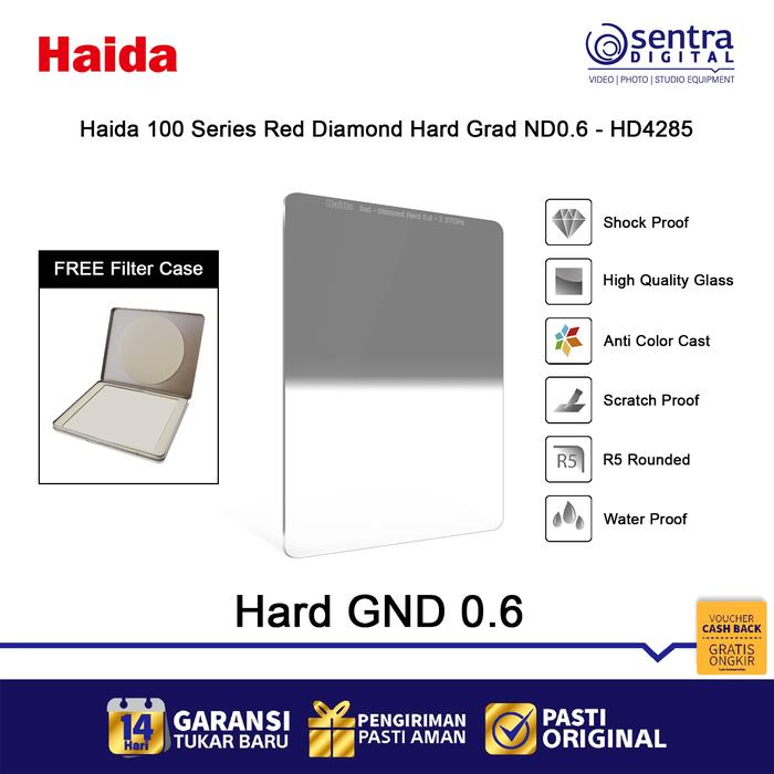 Gambar Haida 100 Series Red Diamond Hard Grad ND0.6 GND 4x 2 Stop - HD4285 dari Sentra Digital Kota Surabaya Tokopedia