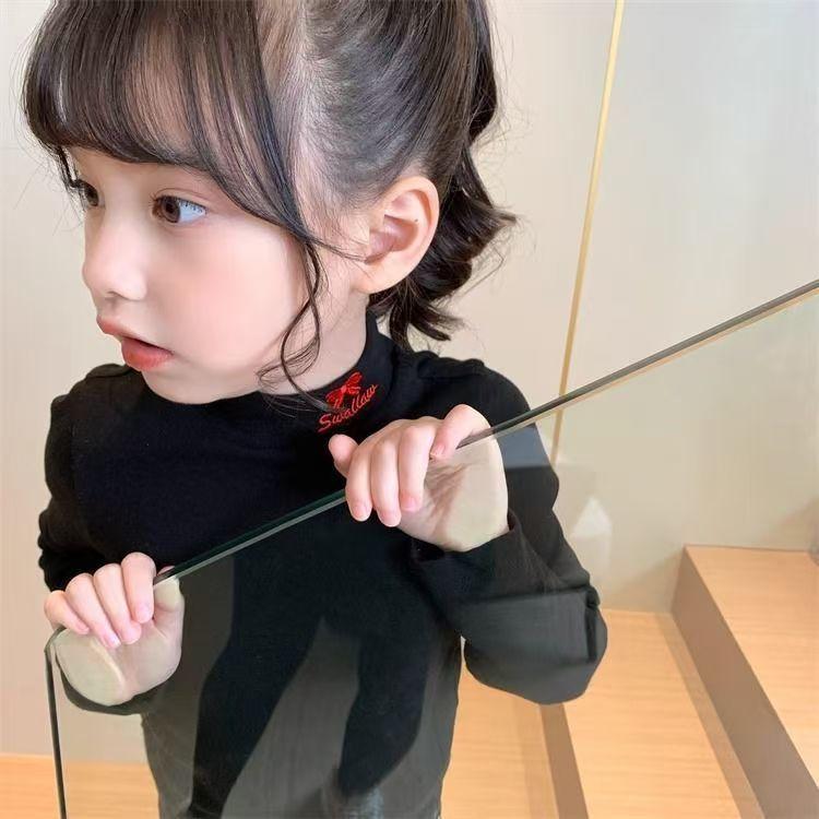 Áo Lớp Nền Cổ Lọ Cho Trẻ Em, Đồ Lót Giữ Nhiệt, Cho Trẻ Em Trung Và Lớn, Phong Cách Phương Tây Mùa Thu Và Mùa Đông Mới, Thích Hợp Cho Bé Gái 4