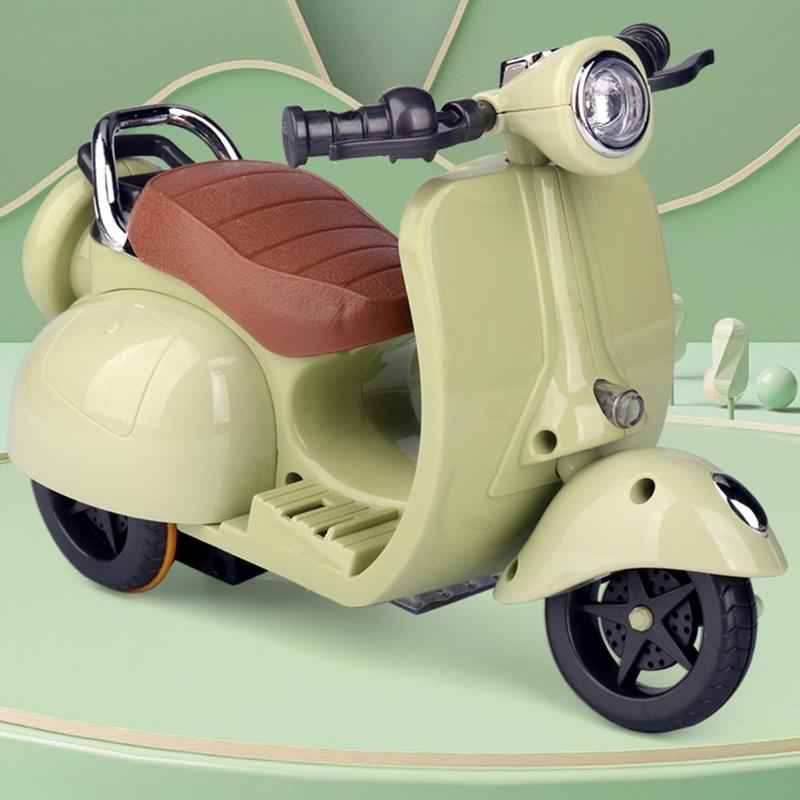 Product Introduction of [Size:4.9x7.5x3.7in]MotorcycleToy Palm-Sized Electric Bike Q6S9 rotates 360 degrees. Noise and light Cannot be ridden 24