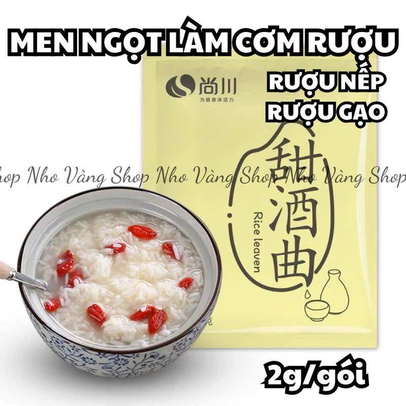 Men ngọt làm cơm rượu rượu nếp rượu gạo 2g