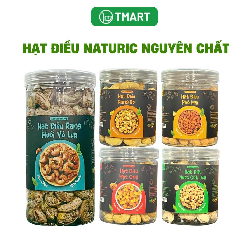 Hạt điều Naturic chất lượng cao, thơm ngon, bổ sung dinh dưỡng cho cả gia đình hũ 200g, 400g 0