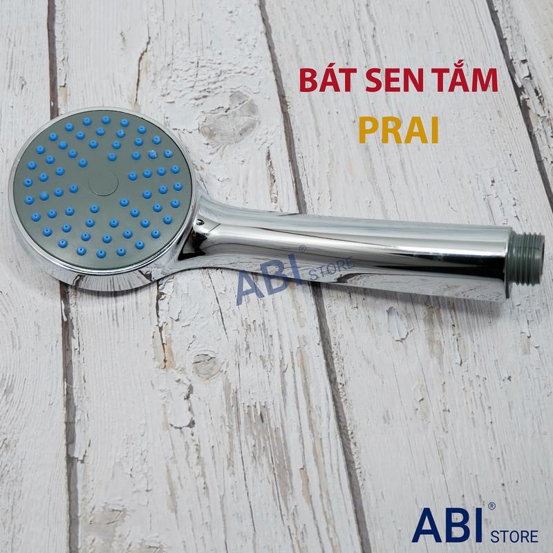 Bát sen tắm Prai giá rẻ, tay sen nhựa mạ crome, đầu vòi hoa sen cầm tay đầu  vòi vòi  hoa