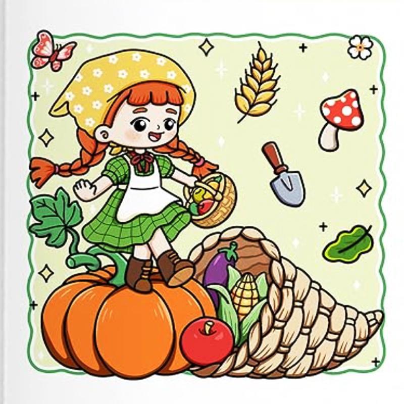 Cottage Vibes & Cozy Times Coloring Book Set, 2 Counts/set Coloring Book, Arts & Crafts Easels, Painting Supplies for Girls, Boys, and Pets 3