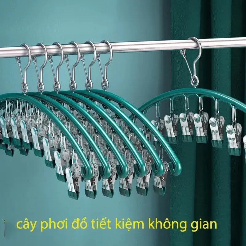 Kẹp phơi đồ trống trượt( giao màu ngẫu nhiên) 3
