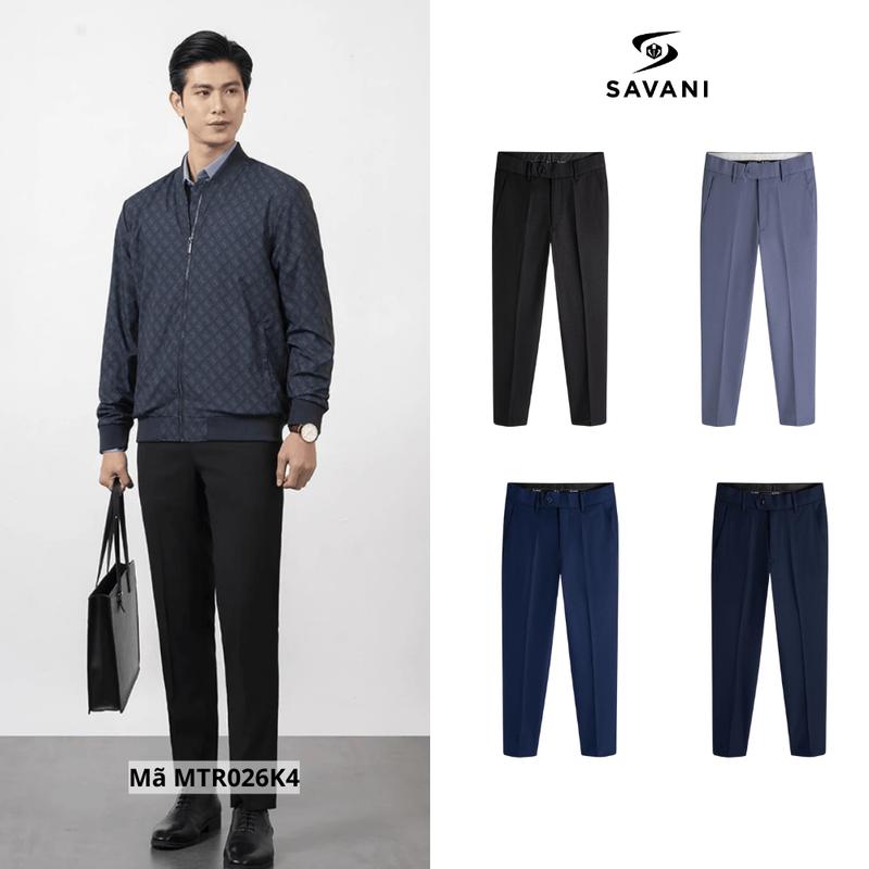 Quần Âu Nam Savani Slimfit Cạp Trơn Cao Cấp, Quần Tây Nam Chuẩn Phom Không Nhăn Không Xù MTR026K4