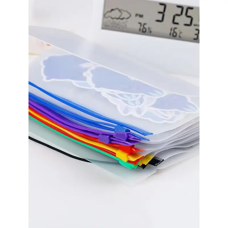 ziplock binder/Kantong Serbaguna Pouch Zipper Ziplock Warna Binder 6 Ring A6/A5-coco market 5
