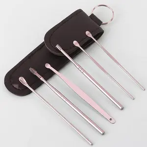 BISA COD 5871 Alat Pembersih Telinga Korek Kuping Ear Wax 6In1 / Set Earpick Kotoran Removal