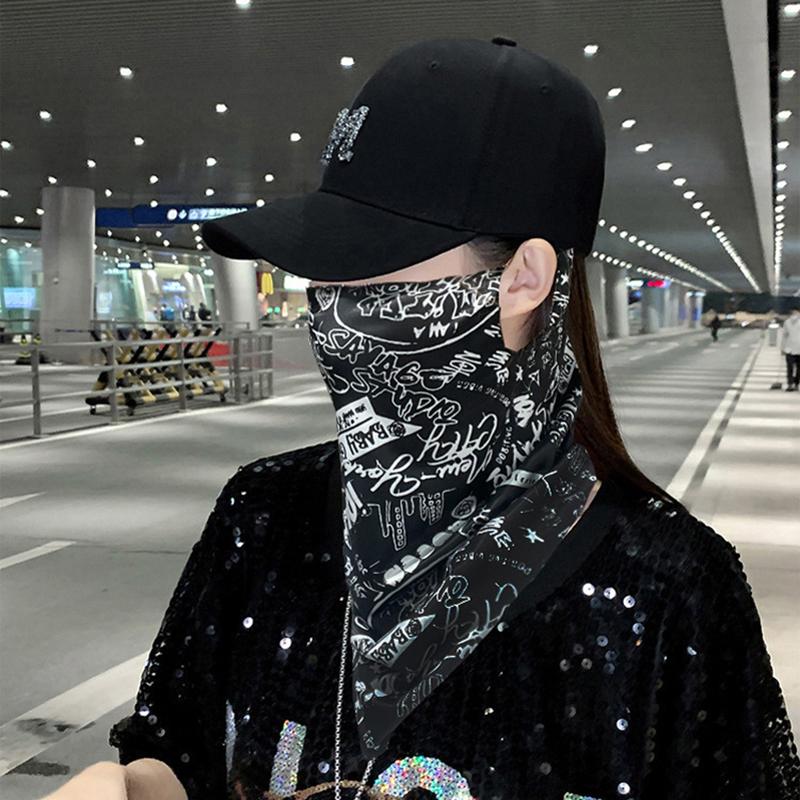 Product Introduction of Fashion Punk Sunscreen Mask For Men Women Summer Face Neck UV Protection Ear Scarf Hip Hop Outdoor Sports Cycling Bandana Scarfs 21