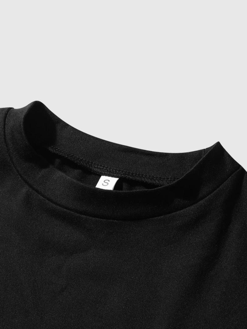 Product Introduction of Women's Letter Print Round Neck Tee, Fashion Casual Crew Neck T-Shirt for Daily Holiday Vacation Outdoor Wear, Ladies Clothes for Summer 5