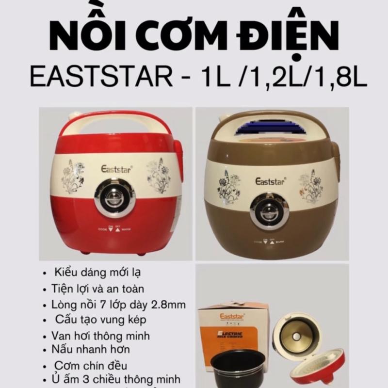 Nồi Cơm Điện Eaststar 1L/1,2L/1,8L Lòng nồi 7 lớp dày 2.8,chống dính siêu bền,ủ ấm 3 chiều,Mâm nhiệt lớn,nấu chín nhanh bảo hành 12 tháng Nấu Cơm Cooker Nấu Cơm Cooker