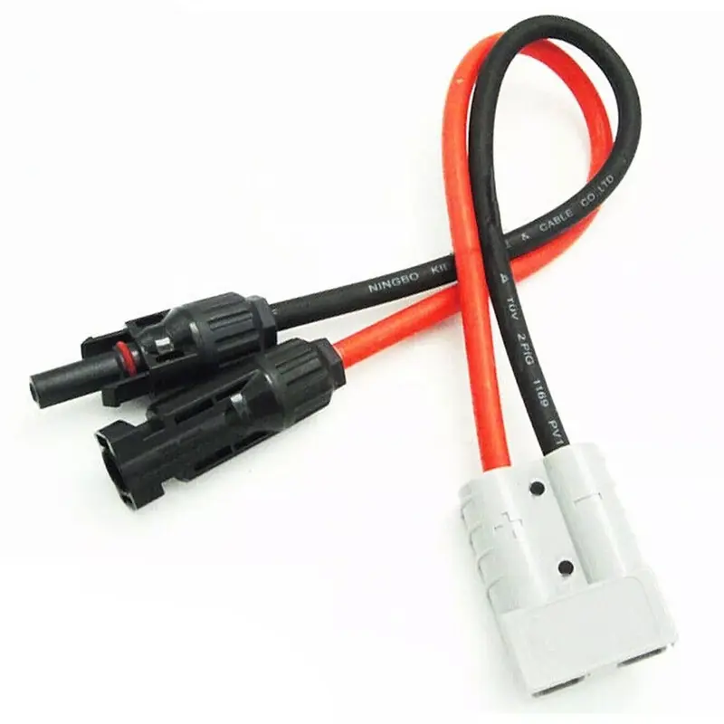 Cáp Bảng Điều Khiển Năng Lượng Mặt Trời, 50 AMP, Đầu Nối Bộ Chuyển Đổi Y, Chiều Dài 30cm, Kích Thước Đầu Vào 30mm2, Đầu Nối Anderson 1