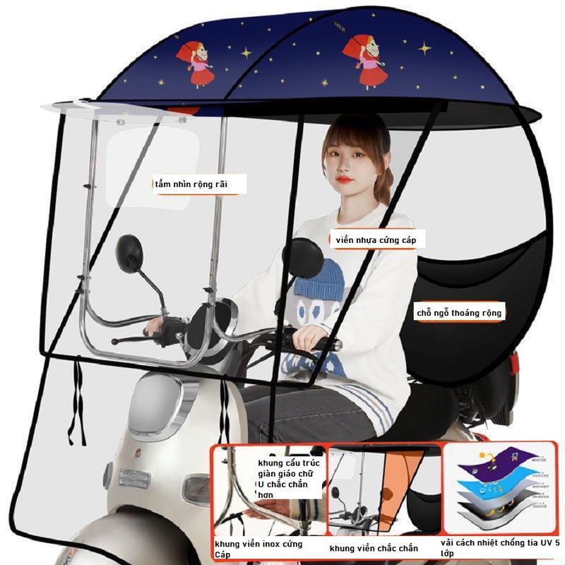 Mái che xe máy chống mưa chống tia UV - tấm chắn gió xe máy LMD STORE Phụ Kiện Phụ Tùng xe máy xe máy wave kieng
