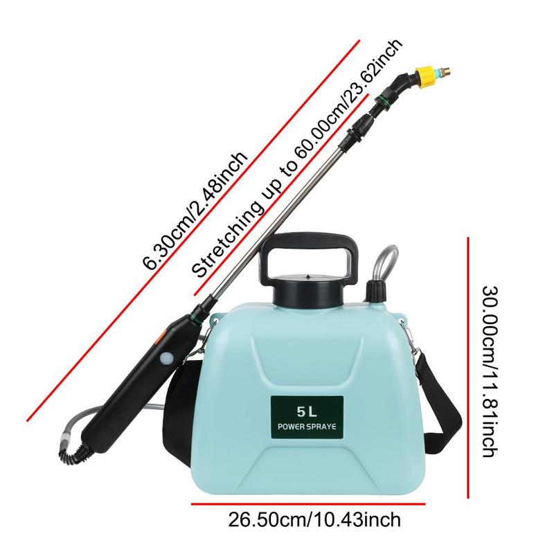 5L Electric Sprayer, 1 Set USB Rechargeable Garden Plant Sprayer, Automatic Watering Sprayer for Garden Plant, Garden Watering Equipment 1