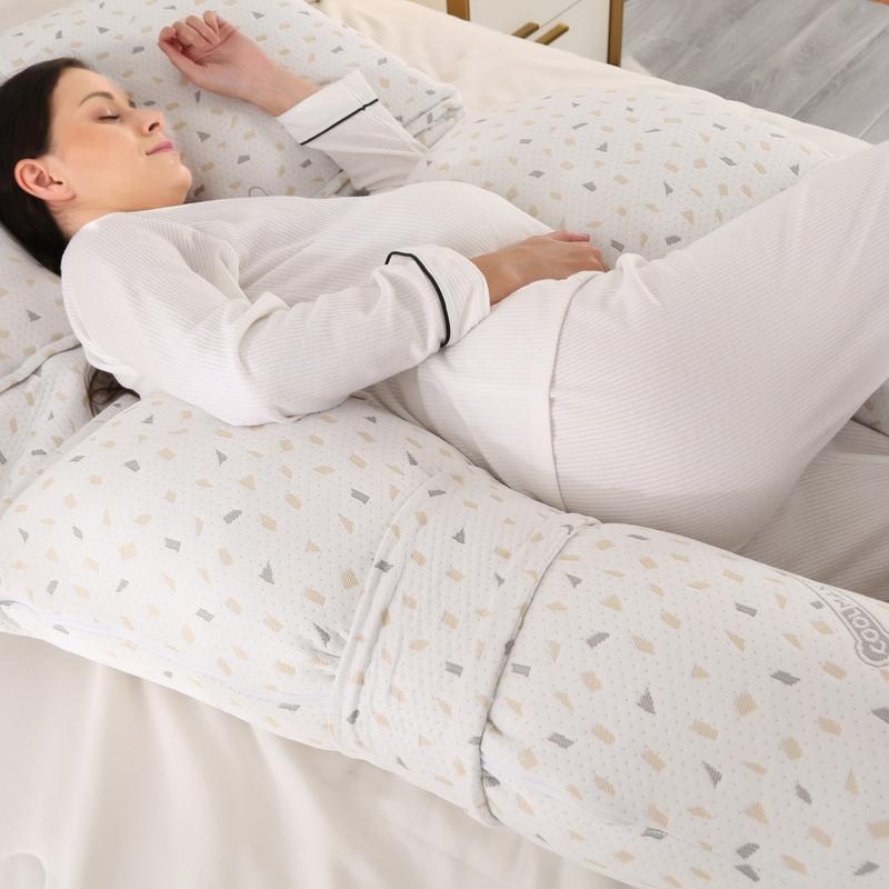 Foreign Trade Supply Air Layer H-Type Pregnancy Pillow Multi-Function Auxiliary Nursing Pillow Skin-Friendly Cool Feeling Side Sleeping Sleeping Pillow 1