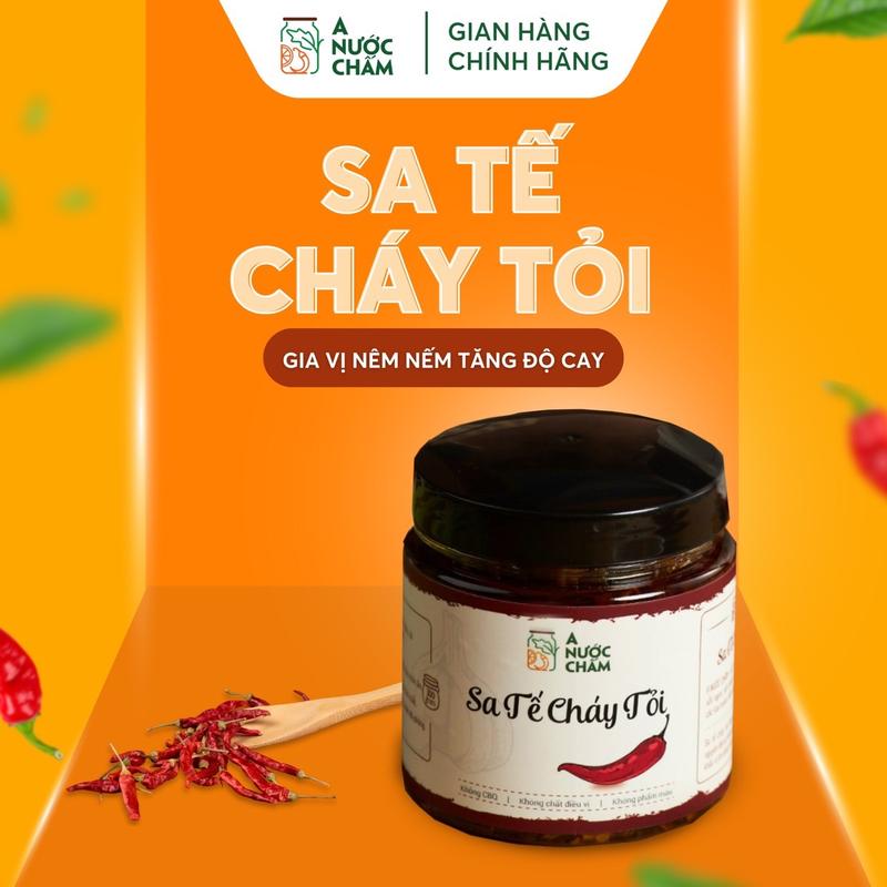  Sa tế cháy tỏi - Sa tế đa năng trộn mì bánh tráng pha chao ướp đồ nướng... | Nước Sốt Gia Vị Cay Chua 