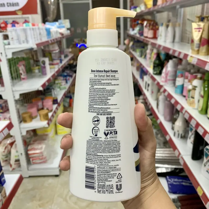 Combo Dầu Gội và dầu xả Phục Hồi Tóc Dove Thái Lan Intense Repair - 410ml/chai 2