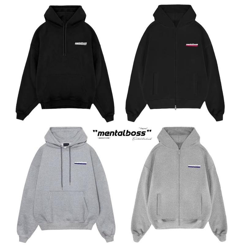 Áo hoodie Mental Swoosh Mentalboss có zip nam nữ unisex nhiều màu local brand