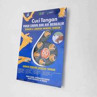 Gambar Poster Kesehatan Ukuran 51.5 cm x 35 cm : Poster Cara Cuci Tangan 6 Langkah versi Kemenkes. dari Sahabat Sejasa Kab. Sleman 4 Tokopedia