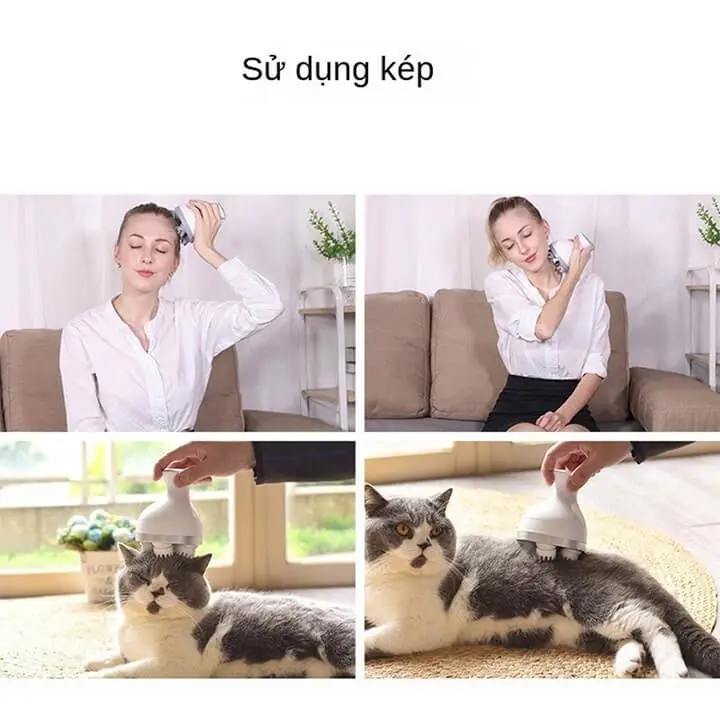 Máy masage da đầu cầm tay,máy massage đầu dưỡng sinh giúp giảm mệt mỏi căng thẳng-HAKATASHOP/SP15569. 3