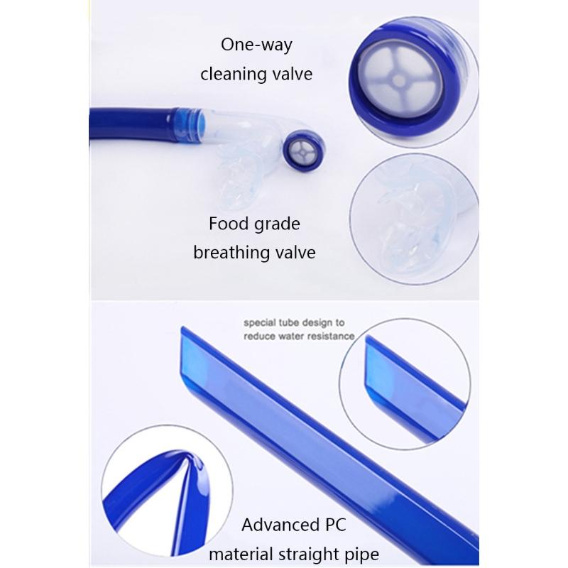 2023 Professional Comfort For Beginners Swimming Diving Breathing Tube Snorkeling Dry Silicone Snorkel Sea Pool Diving Accessory 2