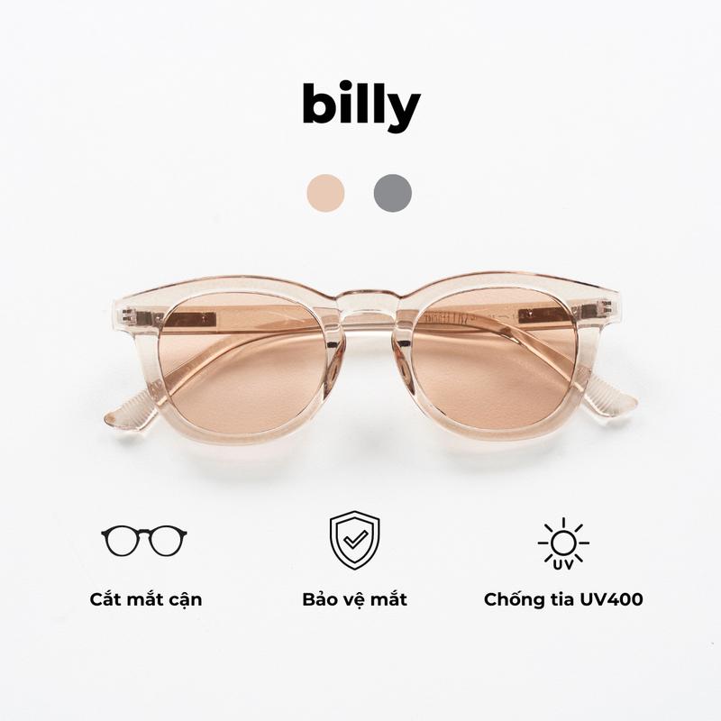 [LEIA] Kính râm thời trang gọng vuông dành cho nam nữ unisex chất liệu nhựa cứng cáp chống tia UV 0