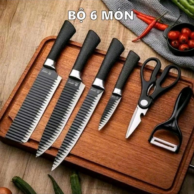 Bộ dao làm bếp Nhật Bản 6 chi tiết. Chất liệu thép không gỉ , sắc , bền bỉ bộ…