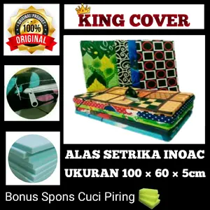 alas gosok alas setrika busa tebal premium size 100×60×5cm Sarung