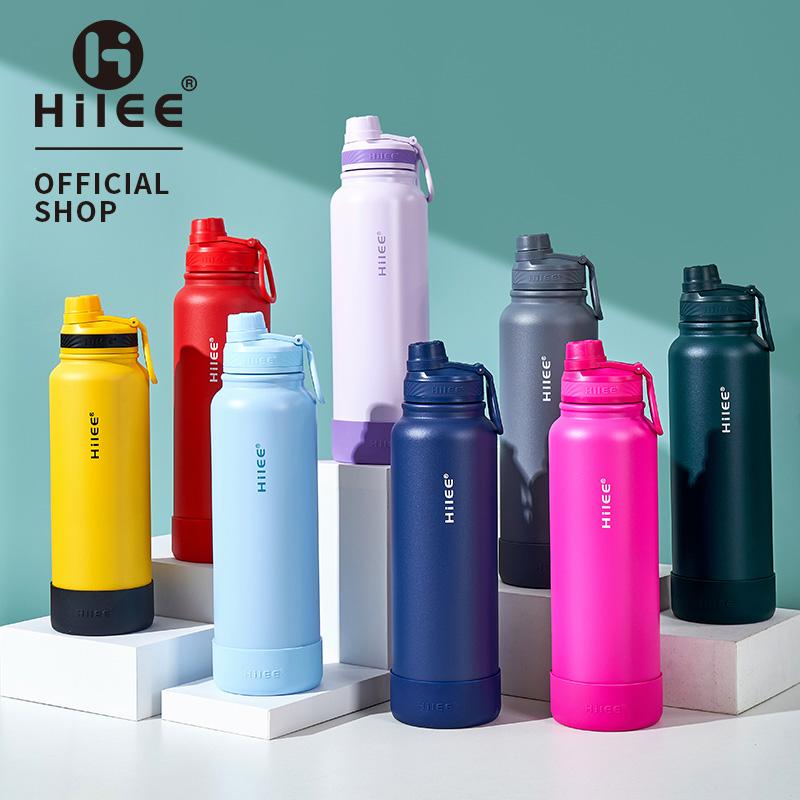 Hilee Flask Hydration Wide Mouth with Free Boot Flip Cap Spout - TikTok ...