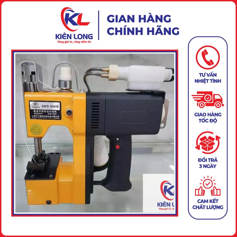 Máy khâu bao cầm tay GK9-500 hãng chuangong Máy khâu có bơm dầu TẶNG VỈ KIM VÀ 1 CUỘN CHỈ PHỤ KIỆN ĐI KÈM  khi khách đặt hàng