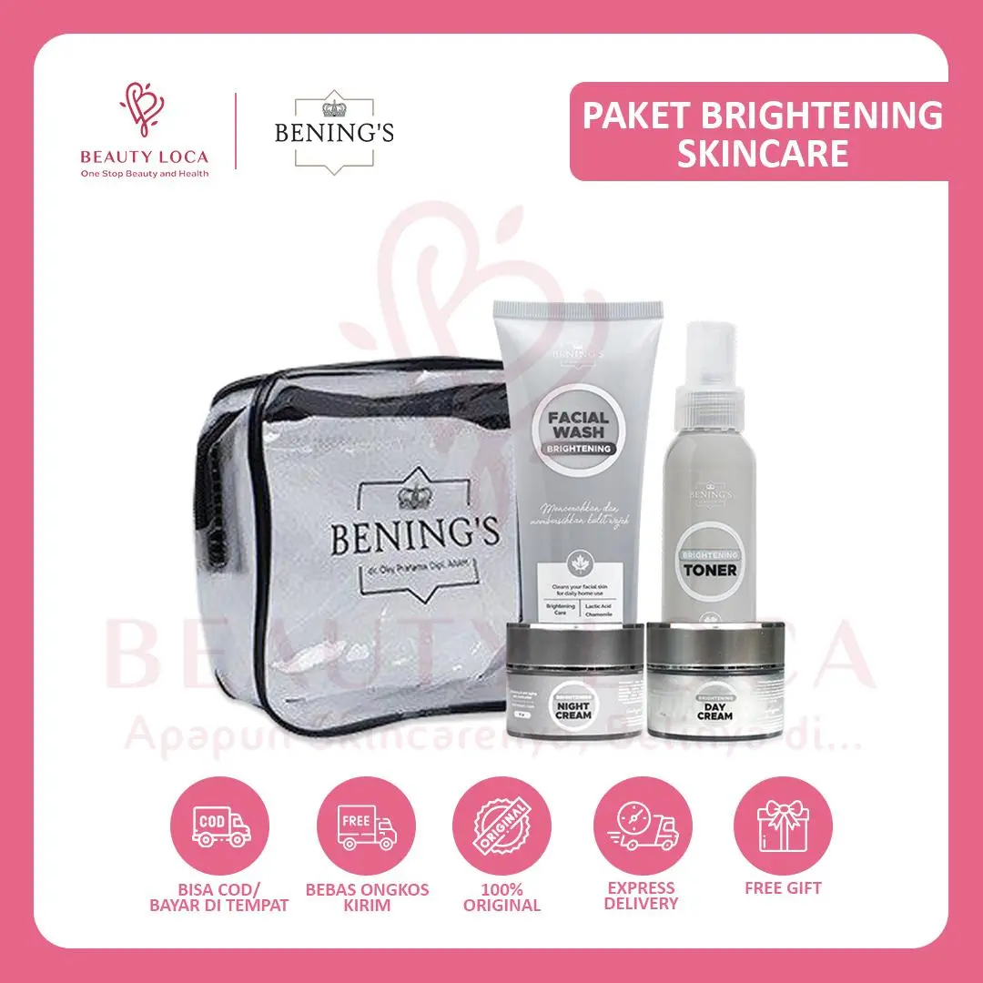 BENINGS SKINCARE BY DR.OKY PRATAMA ALL PAKET (BENINGS CLINIC) BRIGHTENING ACNE EXCLUSIVE