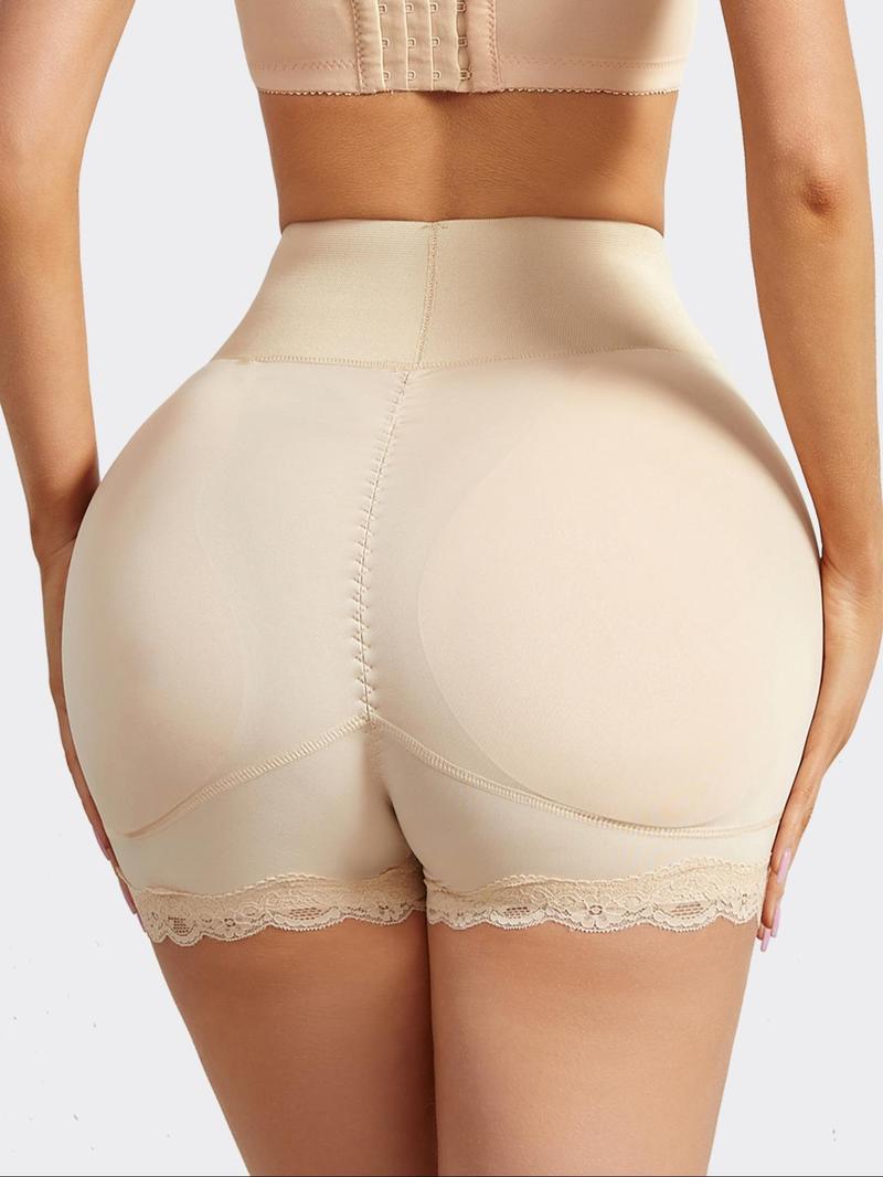 Product Introduction of Women's Contrast Lace High Waist Shapewear Shorts, Tummy Control Butt Lifting Shaper, High Stretch Shapewear Bottoms for Daily Wear 9