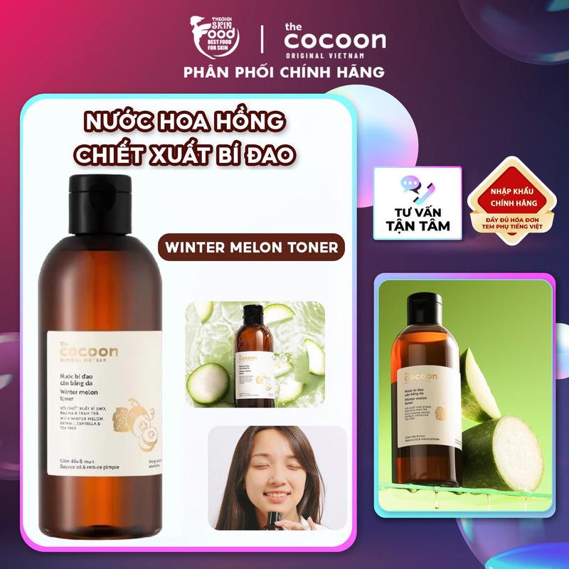 Nước Hoa Hồng Cân Bằng Da Chiết Xuất Bí Đao Cocoon Winter Melon Toner Skincare