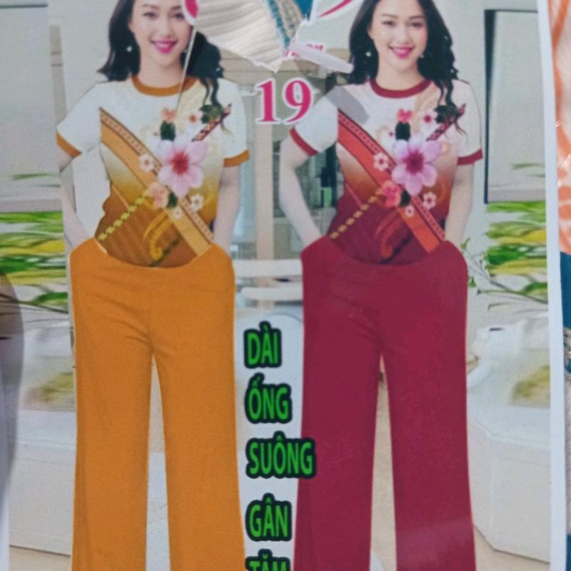 Đồ bộ trung niên.Sét Bộ Thun Gân Tăm Ống Suông Fom To 45_65kg 1