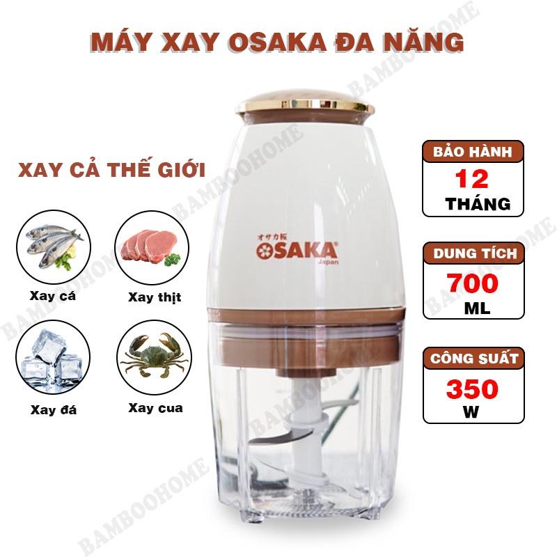 Máy Xay Đa Năng Osaka Japan - Máy Xay Sinh Tố, Thịt Cao Cấp - Lưỡi Dao Lớn Thép Không Gỉ - Bảo Hành 1 Năm