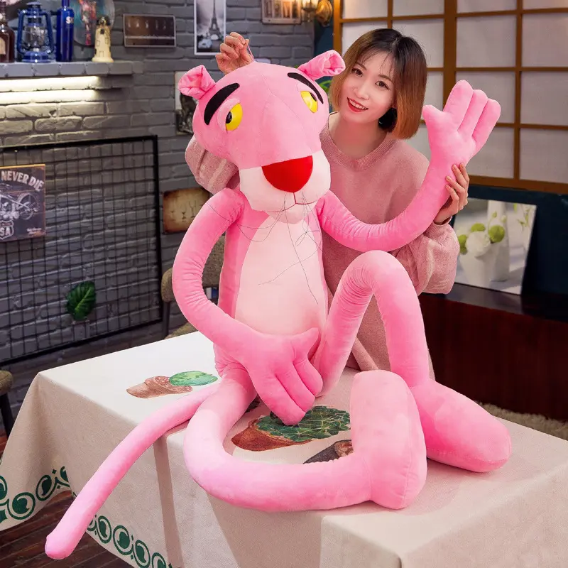 Búp Bê Hoạt Hình Báo Hồng Cho Trẻ Em, Đồ Chơi Nhồi Bông Dễ Thương, Gối Giường Cho Bé Gái, Quà Tặng Sinh Nhật, Mới, 6944444 Thú Bông Thú Nhồi Bông Toy Phát Nhạc 6