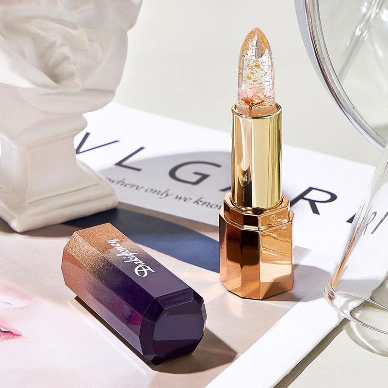 Product Introduction of New Temperature Change Moisturizing Lipstick 1pcs Lipstick Flower Jelly Color Changing Lipstick W4Y1 46