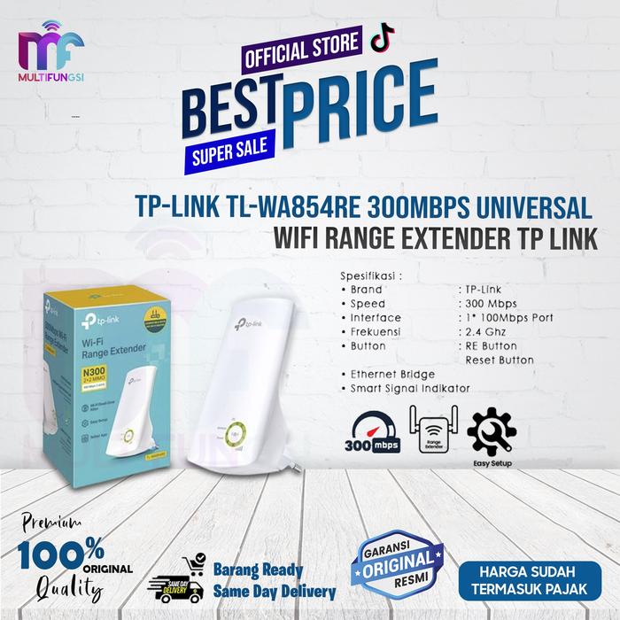 Gambar TP-LINK TL-WA854RE 300Mbps WiFi Range Extender Repeater TPLINK dari Multifungsi ID Kab. Tangerang Tokopedia
