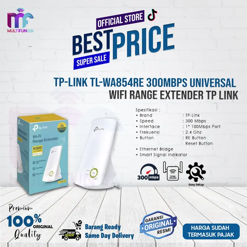 TP-LINK TL-WA854RE 300Mbps WiFi Range Extender Repeater TPLINK 0