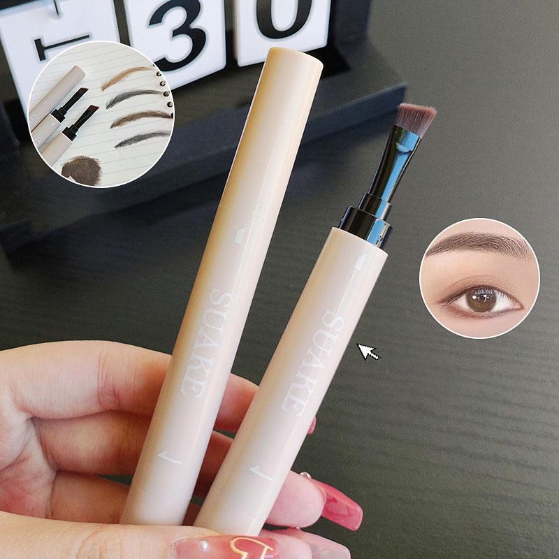 Product Introduction of Pensel kening 2-dalam-1, Gel tampal kening tahan lama, kalis air, dengan berus kening, solek kening, cetakan, pensel kening kalis air, cat kening pelbagai guna, Solekan mata semulajadi, menyegarkan, kalis air, tin, banyak 12