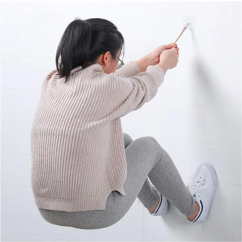 ( Quà Tặng ) Móc Dán Tường Trong Suốt Chịu Lực Tốt Siêu Dính Chắc Chắn mocdantuong inox 1