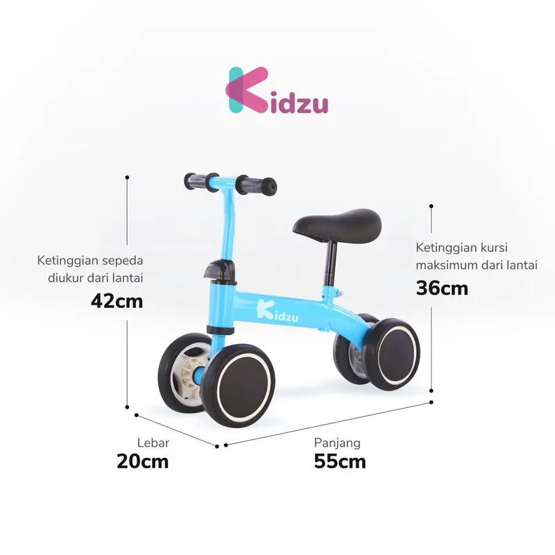 (FREE KARDUS DAN BUBLE WRAP ) Mainan Sepeda keseimbangan balance bike/ Mobil dorong/ ride on  exotic ET 2008//ET 2011/balance bake kidzu Anak Hadiah
