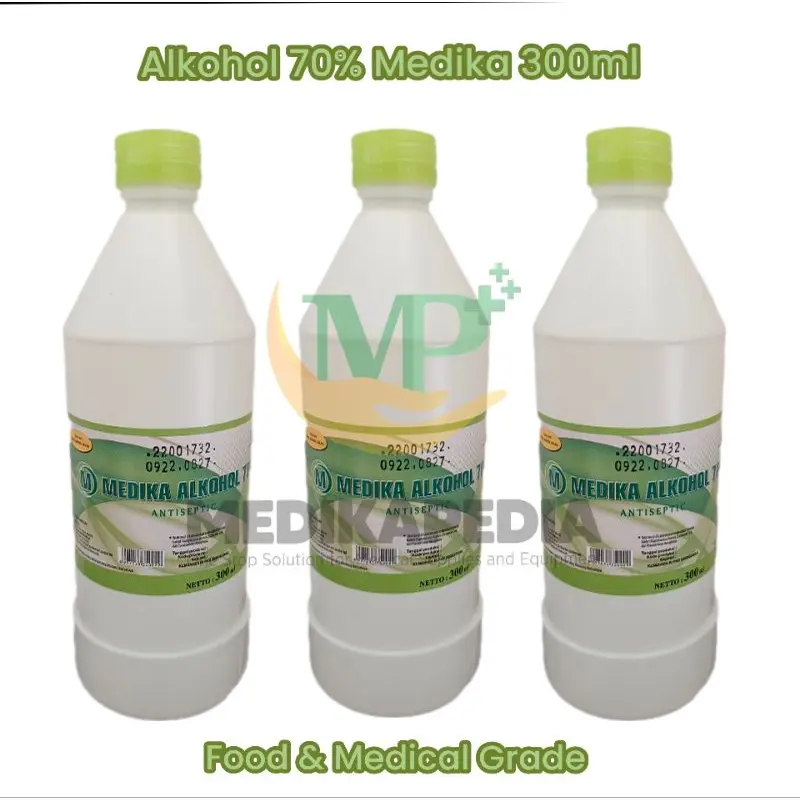 Alkohol Medika Food And Medical Grade 70% 300ml Plastik Plastik 0