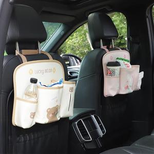 Túi Đựng Đồ Đa Năng Sau Ghế Họa Tiết Hoạt Hình Gấu và Thỏ Dễ Thương Chống Thấm Nước,Đựng Đồ Tiện Lợi Trên xe Ô Tô Phụ Tùng Nội Thất Phụ Tùng Nội Thất