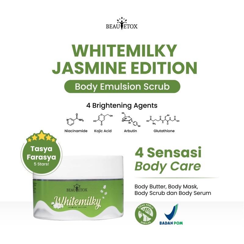 BPOM- Scrub beautetox/ Whitemilky Jasmine scrub/ Chocowhite Body Scrub/Whitemilky Brightening Scrub 4