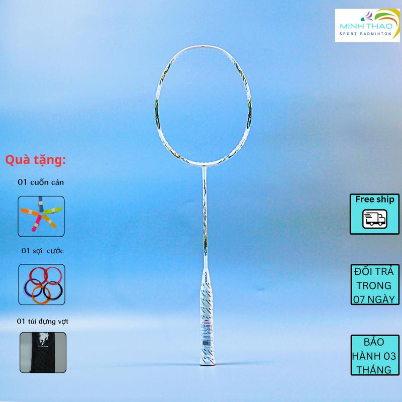 Vợt cầu lông pobu kỳ lân max 14,5kg căng sẵn 11kg bảo hành 06 tháng. Cán Vợt Cacbon,sport