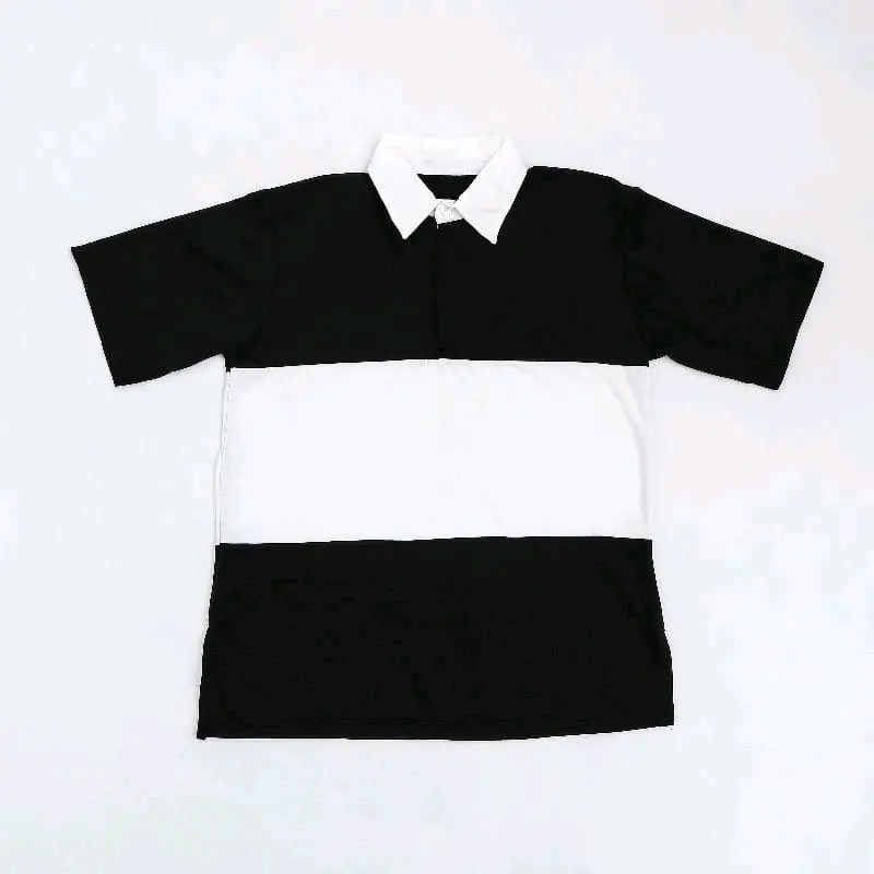 Kaos Rugby Lengan Pendek Pria Wanita Polo santai