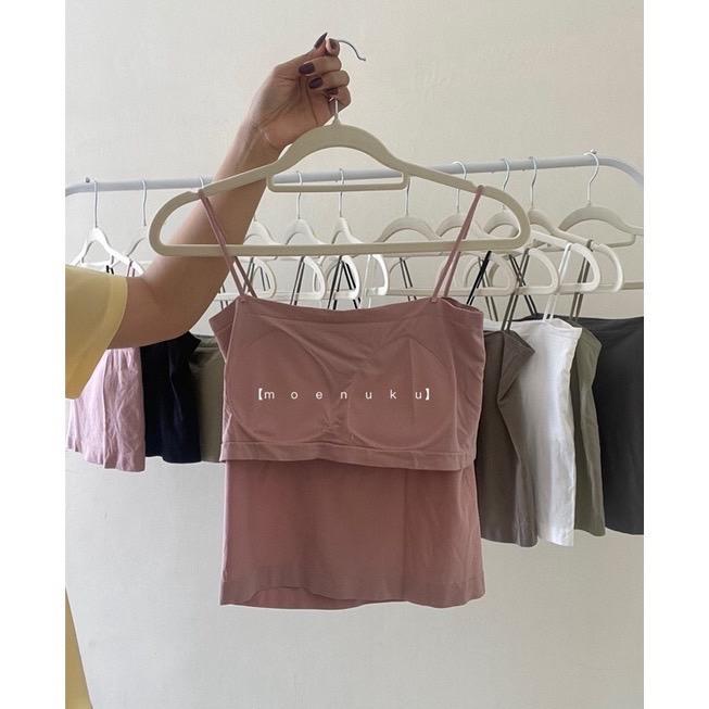 Tanktop Basic Tengtop Wanita Crop Top Tanktop Casual OOTD 4
