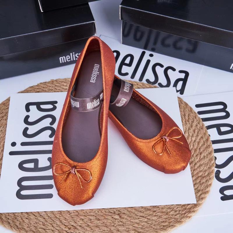 Product Introduction of Mellisa Melisa Bowknot Closed Toe Ballet Shoes Niche French Evening Style Grandma Shoes Beach Shoes Women's Single 6