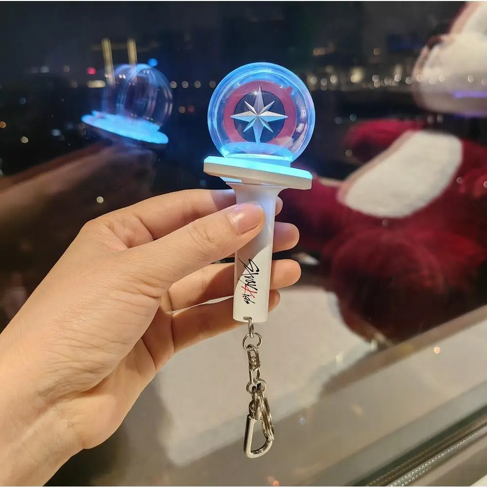 Straykids LightStick Ver.2 Keychain Concert Support Mini Fan Stick KeyRing Kpop Cheering Light Stick Pendant Gift